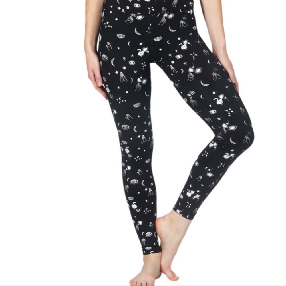 Spiritual Gangster Celestial Star Print High Rise Leggings